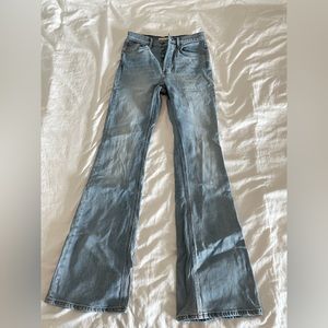 Aritzia Denim Forum Light Wash Flare Jeans (Size 26)